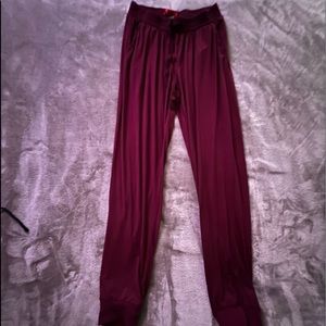 Burgundy joggers/ lounge pants